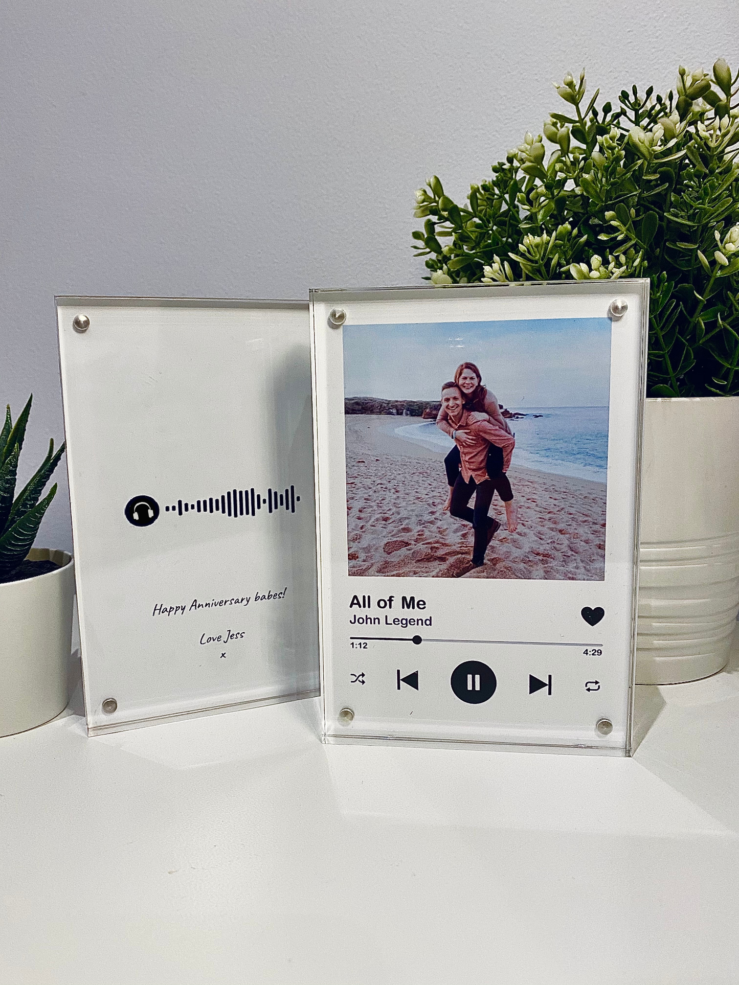 Personalised Spotify Plaque With Custom Music Code